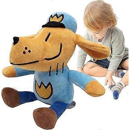 Adventure Series Detective Dog Plush Toy - Cute Puppy Plush Doll Cartoon Detective Dog Animation Peripheral Doll for Home Decor and Toys