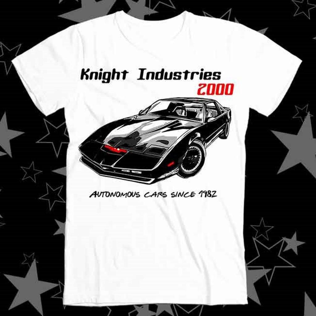 Knight Rider KITT 1982 Pontiac Michael Industries TV Best Seller Top Tee T Shirt 378