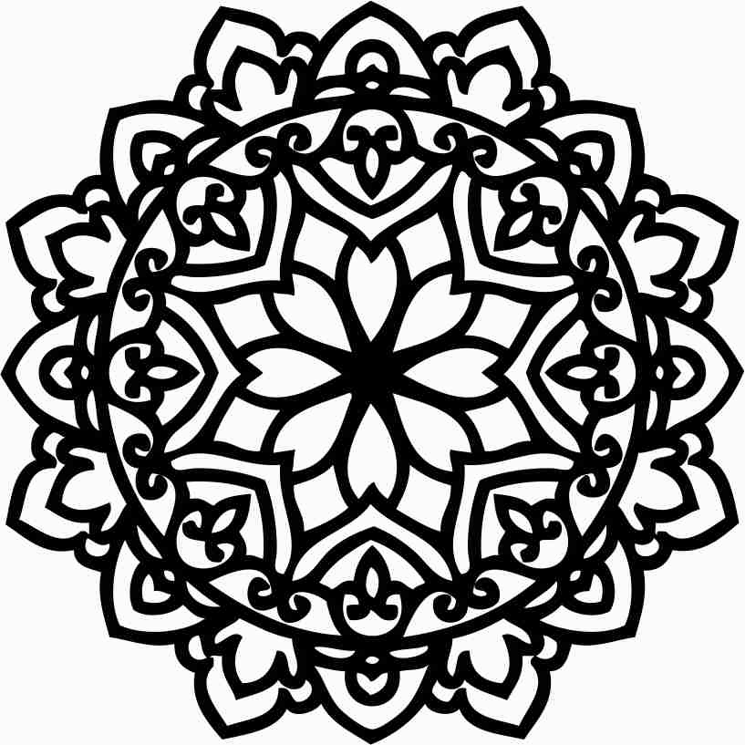 Printtoo Christmas Secret Santa Gift Stamp Деревянные резиновые круглые цветочные мандалы Stamps-2