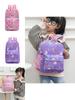 Cute Nylon Unicorn School Backpack For Girls Fashionable Print And Durable