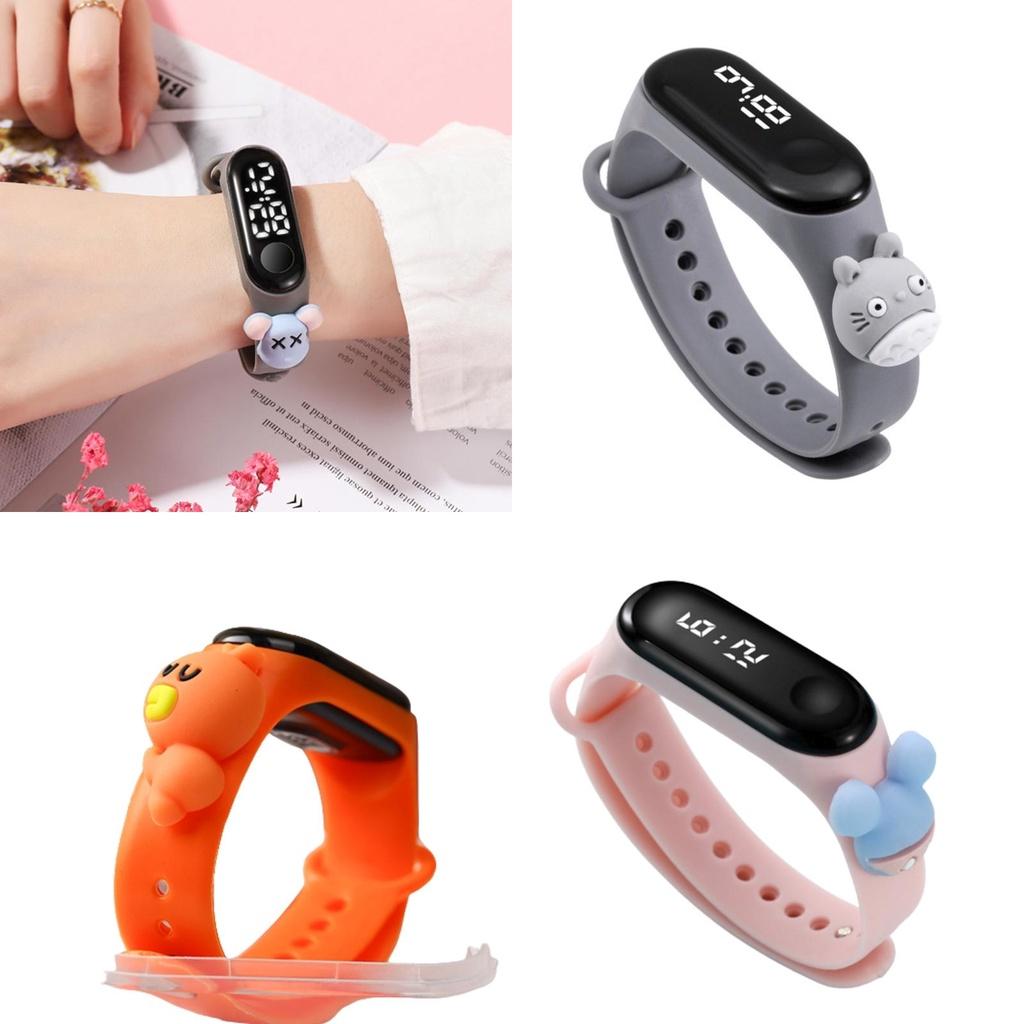 Disney Pokemon Pikachu Kids Led Watch Touch Screen Silicone Strap Waterproof School Gift