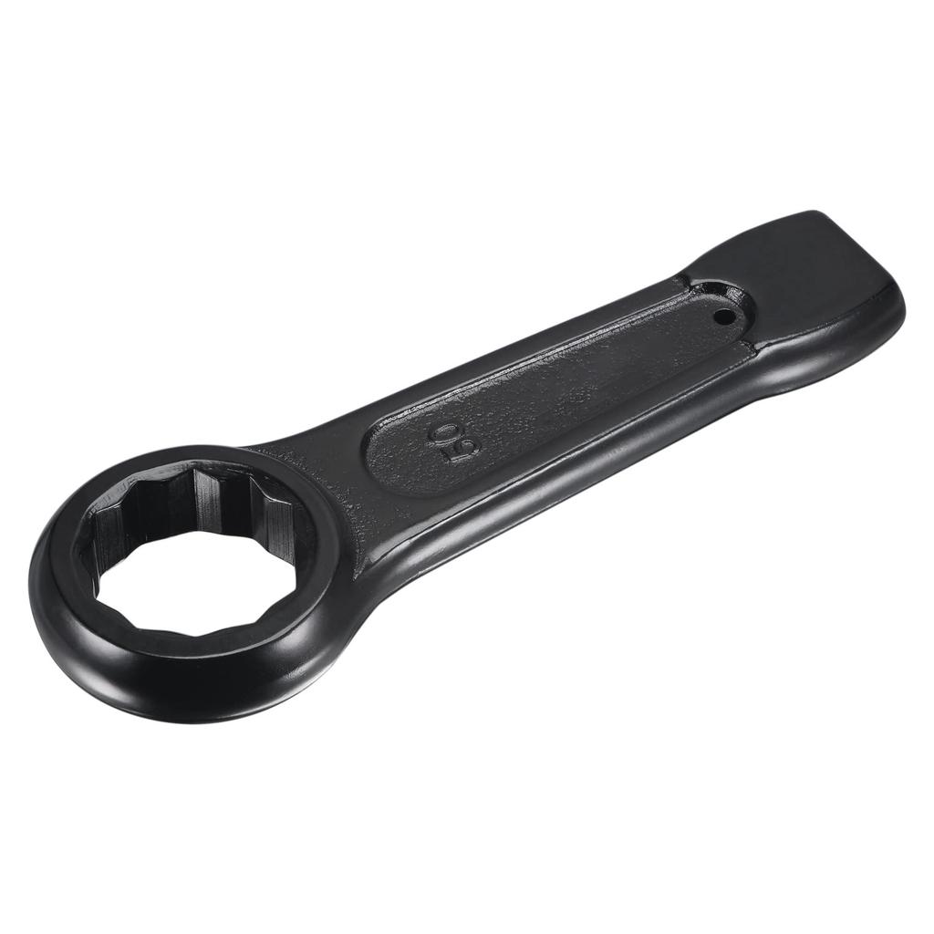 Uxcell 50mm Box End Striking Ring and Durable Steel Single Head Spanner Hand Tool Wrench, Wear-Resistant High-Strength