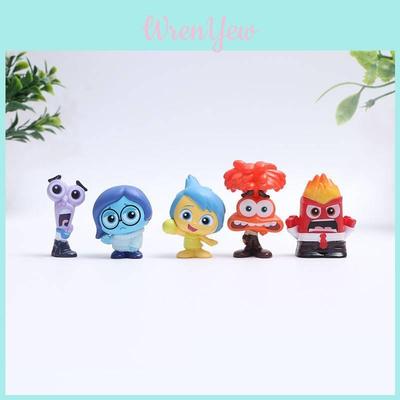 Миниатюрные фигурки эмоций из мультфильма «Головоломка» из ПВХ, коллекционные игрушки, забавные и красочные дизайны