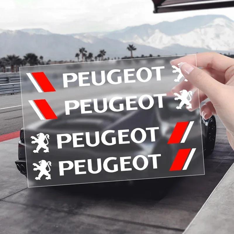 2026 Hot Car Sticker Fashion Door Handle Reflective Stickers Vinyl Decoration For Peugeot 308 408 508 RCZ 208 3008 2008 206 207