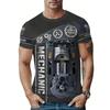 Summer Round Neck Mechanic T-shirts 3D Print Mechanic Engine Graphic Top Fashionable Casual Short Sleeved Men's T-shirts