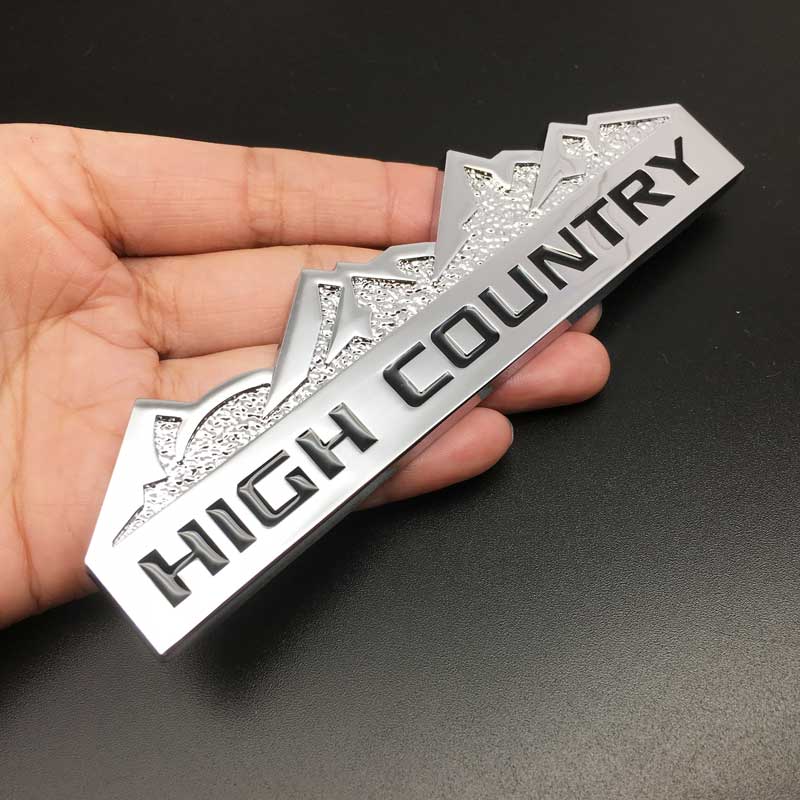 Стайлинг автомобиля 3D Металлическая наклейка с логотипом HIGH COUNTRY для эмблемы багажника автомобиля, аксессуары для кузова