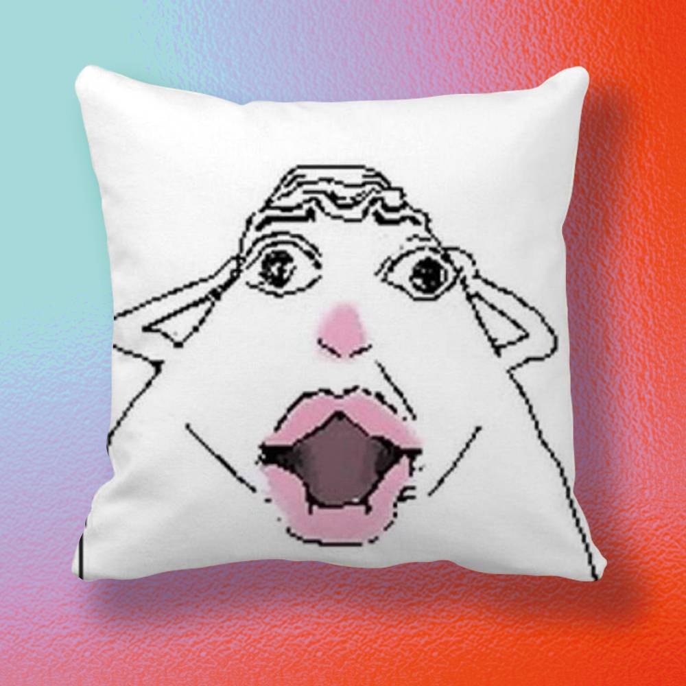 Creative Funny Hamster Pillow cover gift High definition digital printingSurprise vivid pattern Household