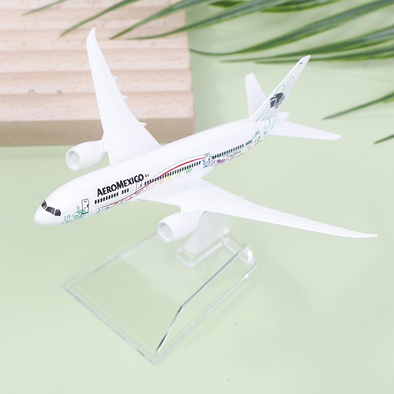 16 см 1/400 масштаб сплав металла мексиканских авиалиний Aeromexico B787 модель самолета Boeing 787 Airways модель самолета литой под давлением