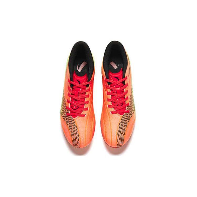 Anta Mg Comfortable Non-Slip Football Shoes Men Football Shoes Fluorescent-Laser-Red 912332222-1