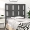 VidaXL Headboard Grey 95.5x4x100 Cm Solid Pine Wood 817972