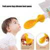 Silicone Infant Spoons Baby Squeeze Pouches Attachment Topper for Various Food Pouch Secure Food Pouch Spoon Attachment