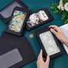 18 шт. черных картонных подарочных коробок с окном из ПВХ, прямоугольные складные коробки, креативная подарочная упаковка для сувениров, угощений, ювелирных изделий
