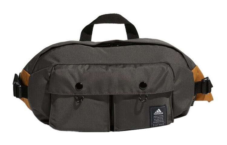 adidas Слинг-сумка из полиэстера, Сумка через плечо, Поясная сумка Обычная Мужская Готическая Оливково-зеленая HE2691