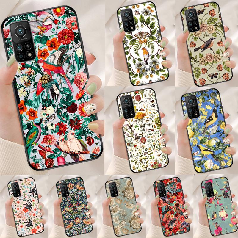 Чехол 'Садовые птицы' для Xiaomi 13T 11T 12T 14T Pro 13 14 15 Ultra POCO X7 Pro X3 X5 X6 F5 F6 M6 Pro