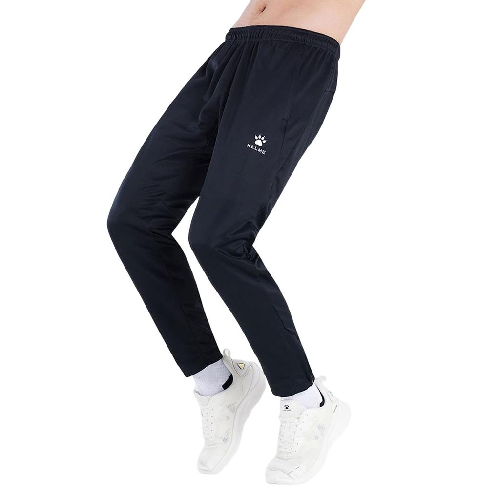 Kelme Sweatpants, Running Jogger Pants, Outdoor Long Pants, Slim Fit, Active Fitness (Black, 3XL)