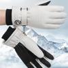 Мужские и женские лыжные перчатки, зимние теплые, ветрозащитные, водонепроницаемые, флисовые, с сенсорным экраном, нескользящие, для сноуборда, снегохода, велосипедные лыжные перчатки