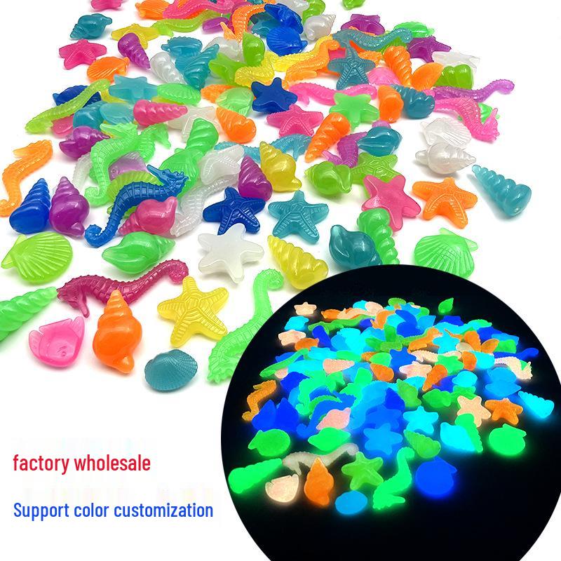 Glowing Marine Animal and Seashell Gemstone Toy for Aquariums by Luminous Stone