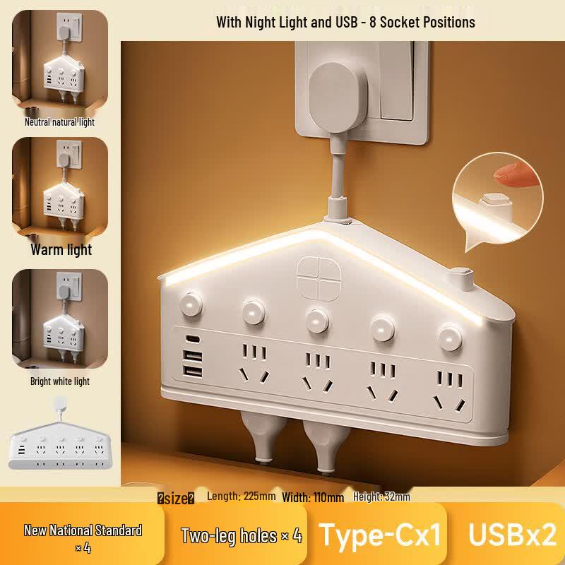 Многофункциональные адаптеры питания и USB-хабы Soushihelmo Штепсель CN (адаптер в комплекте)