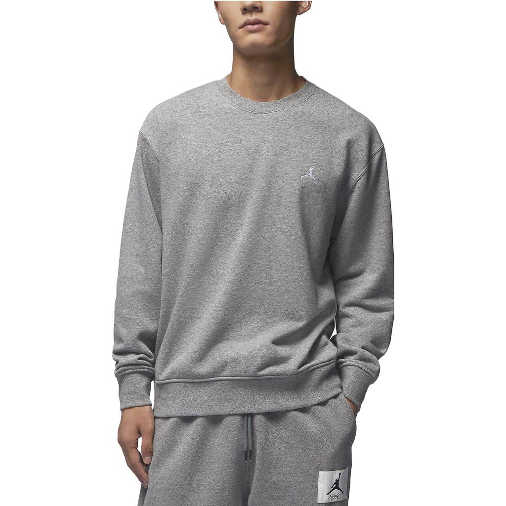 Nike Флисовый свитшот с круглым вырезом с петлей на спине, мужские топы, серый FQ1865-091