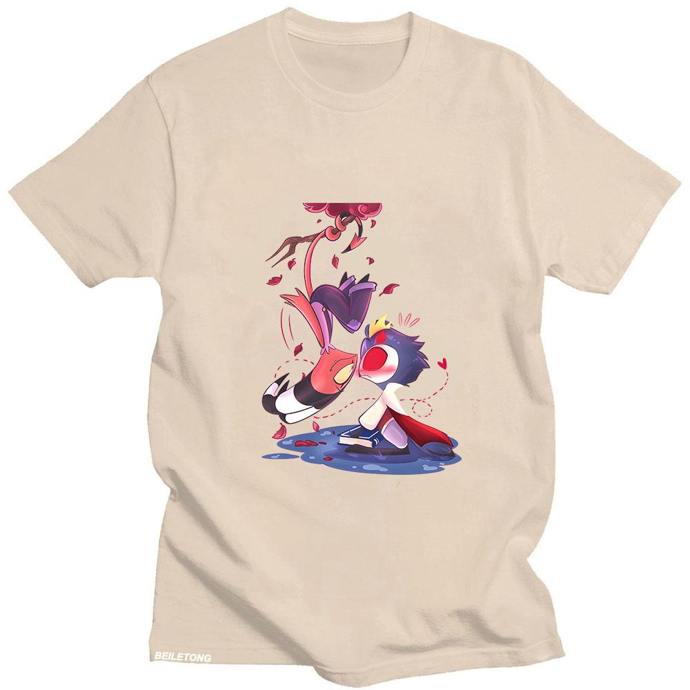 Anime Print Helluva Boss T Shirt Funko Pop Kawaii Cotton Tee-shirt Short Sleeve High Quality Manga Tshirt Sudaderas Fashion Tops