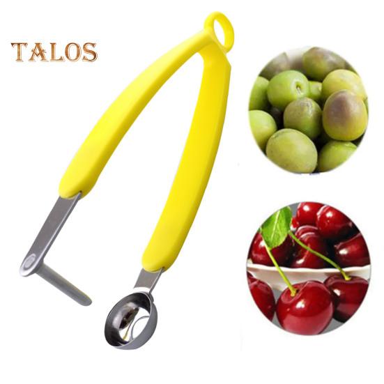 Cherry Corer Cherry Pitter Tool Stainless Steel Olive Pitter Heavy-Duty Fruit Pit Remover Multi-Purpose Kitchen Accessory