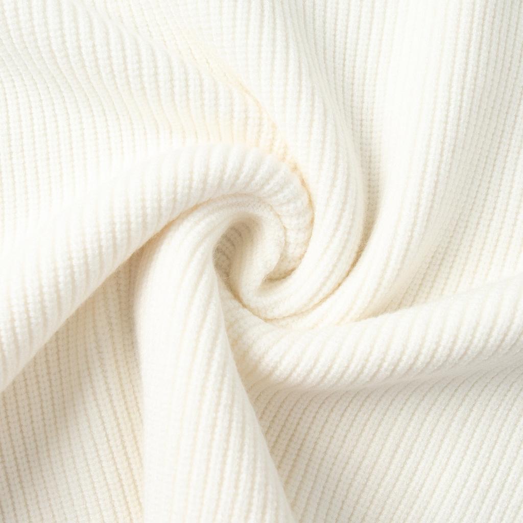 Новый женский вязаный костюм на осень-зиму 2025 года с воротником на молнии, длинными рукавами и брюками палаццо для Европы и Америки