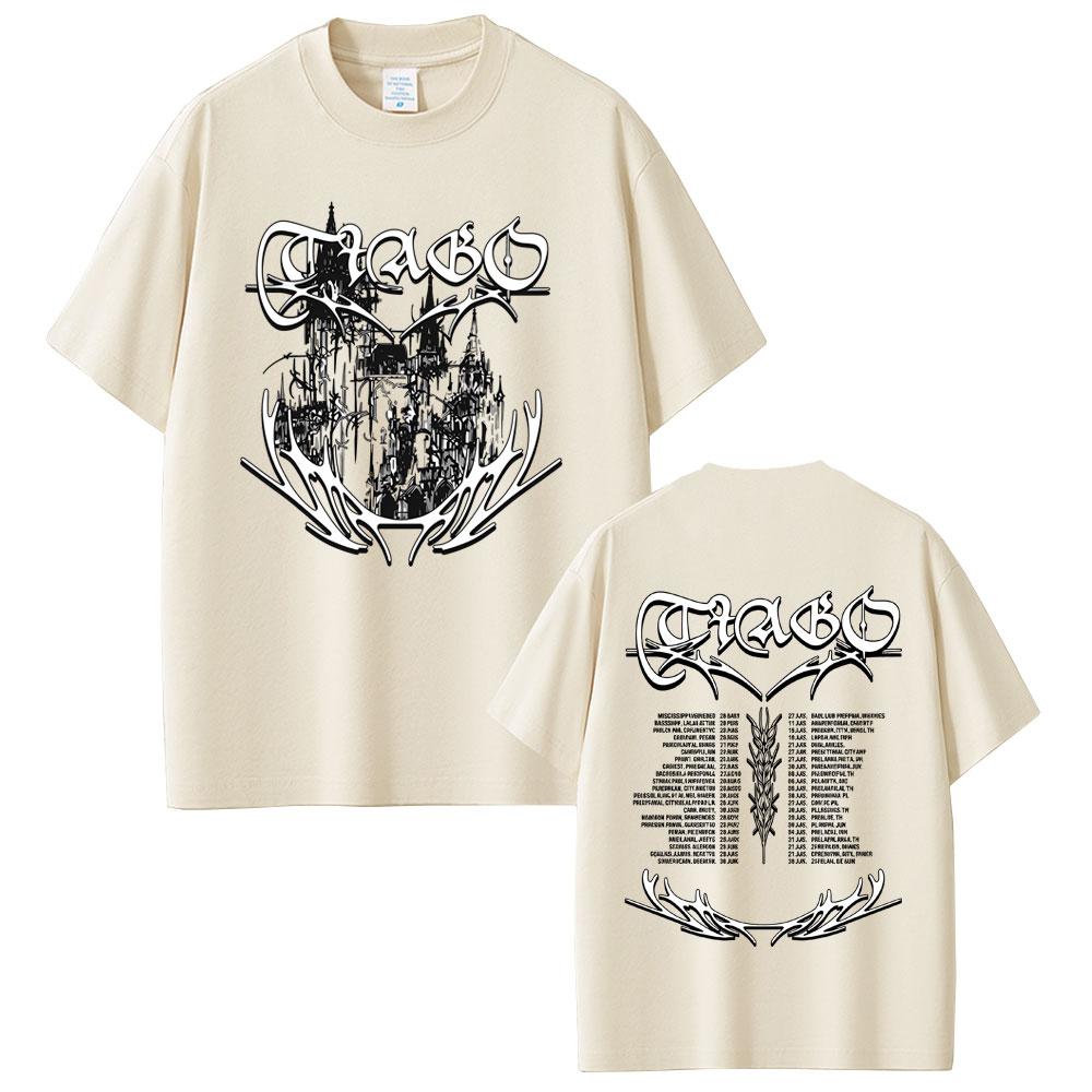 Rapper Tiago PZK Merch 2026 T Shirts Unisex Women Hip Hop Metal Rock Oversized Short Sleeve T-shirt Unisex's Fashion Casual T-shirts