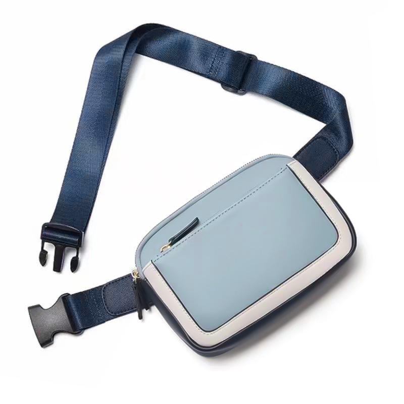 Unisex PU Leather Crossbody Fanny Pack with Adjustable Strap