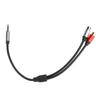 O Кабель 1, разделенный на 2 3,5 мм штекер и 2RCA гнездо стерео провод для подключения сабвуфера 0,3 м 11,8 дюймов