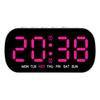 USB Powered Digital Alarm Clock Temperature Date Week Dual Alarm Night Mode Snooze Clock 5 Levels of Brightness 12/24H LED Clock