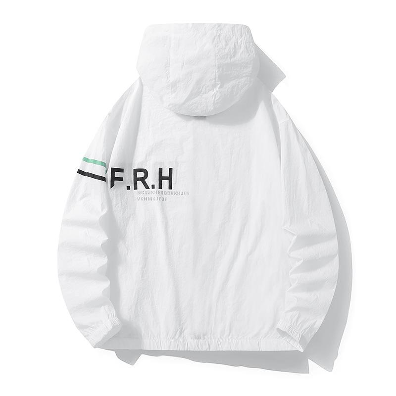 Hong Kong Wind skin костюм мужской зеленый пара одежда с капюшоном ультратонкая защита от ультрафиолета мужская одежда для активного отдыха модный бренд