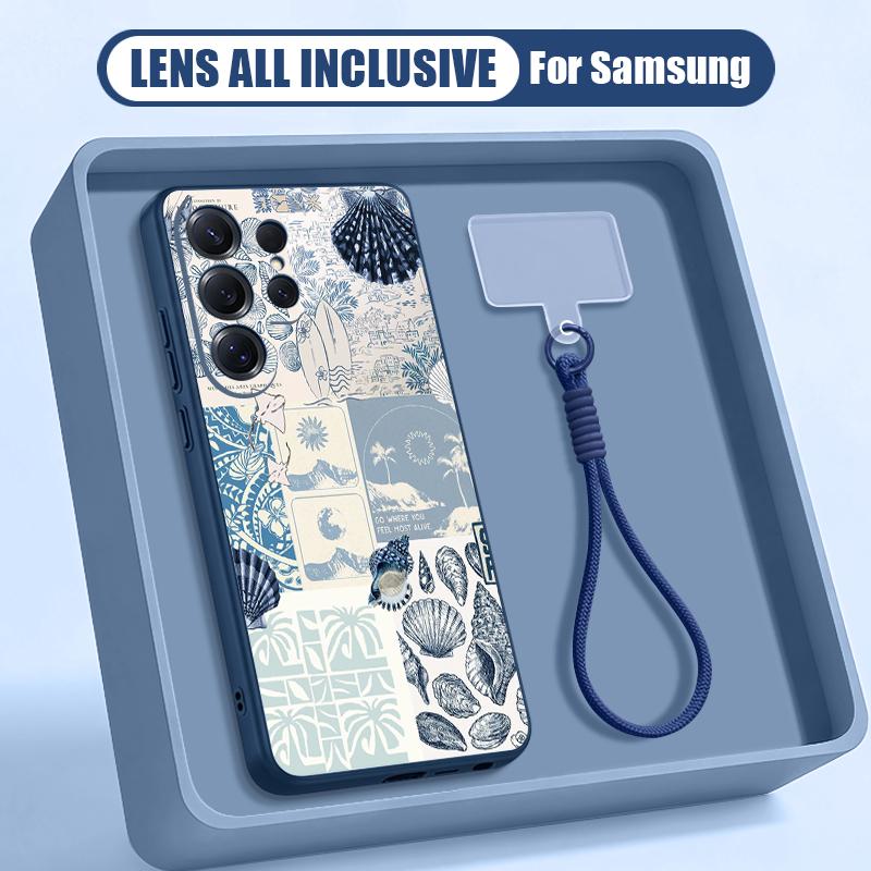 Чехол «Звездное море Дельфин» для Samsung S26 Ultra S25 FE S24 S24 Plus A57 A37 A17 A56 A36 A16 A55 A35 A15 A54 5G Гибридный Магнитный Матовый Чехол