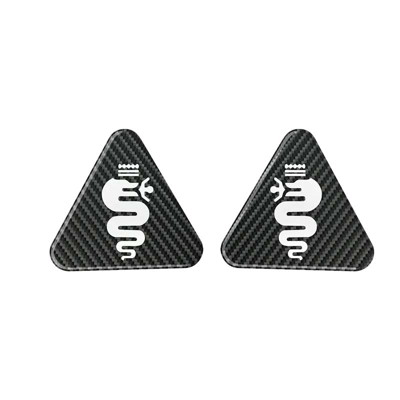 CYYPT1 Car Fender Decorative Sticker Quadrifoglio Super Sport Logo Badge Sticker For Alfa Romeo Giulietta Mito Giulia Stelvio Brera 147