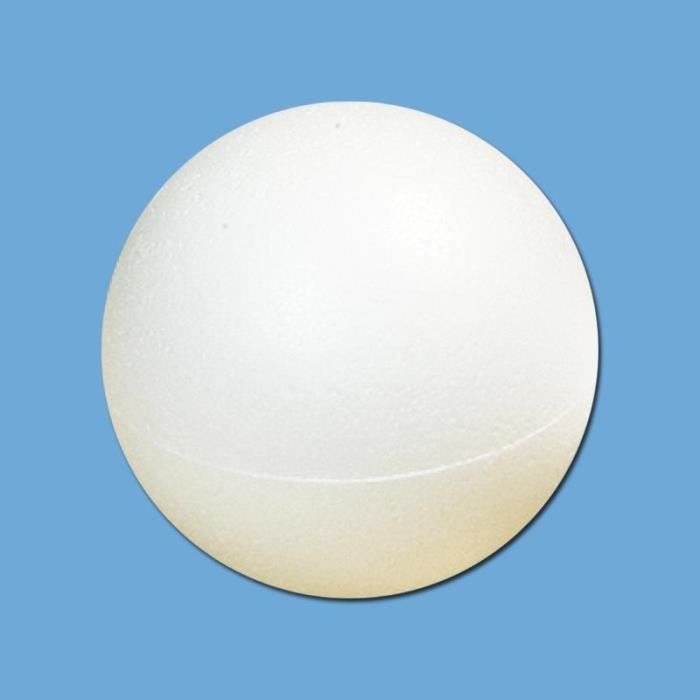 Decorative Object - Polystyrene Ball - 7 Cm - White - To Hang - Christmas