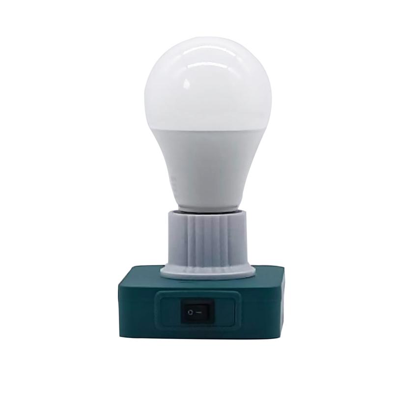 Портативная лампа E27 12-60 В 7 Вт, светодиодная рабочая лампа, совместимая с литиевой батареей Makita 18 В Bl серии