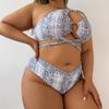 Новые сексуальные бикини с высокой талией, женский купальник, женский комплект бикини с принтом, большой размер, купальный костюм, летний бикини