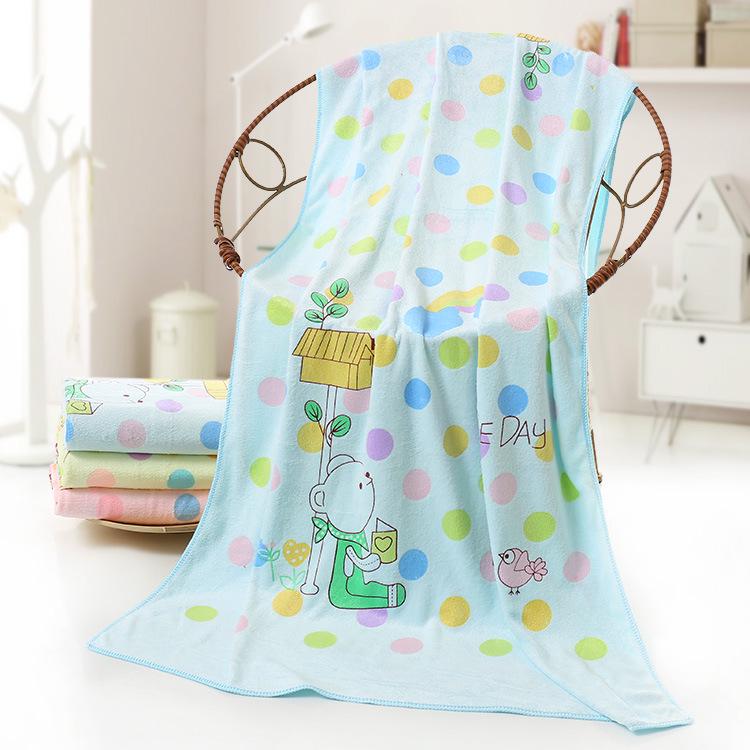 Cartoon Printed Absorbent Children's Quick-drying Bath Towel