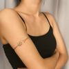 Retro Alloy Punk Hollow Out Geometric Shape Arm Chain Bracelet