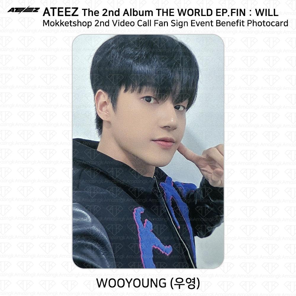 ATEEZ THE WORLD EP.FIN БУДЕТ Фотокарточка с выгодой для второго видеозвонка Mokketshop