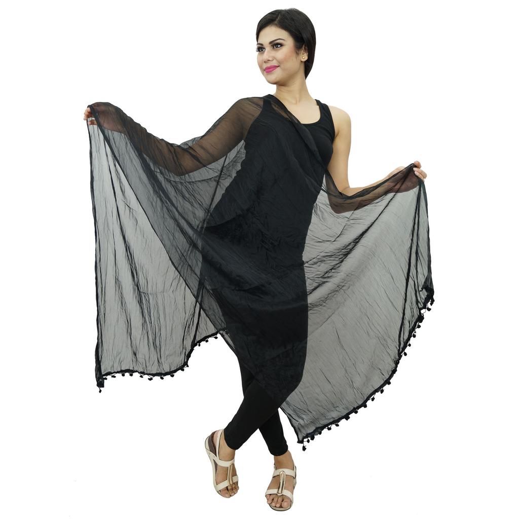 Длинные палантины из шифоновой смеси Dupatta, женские индийские шарфы с запахом, Chunni Indian