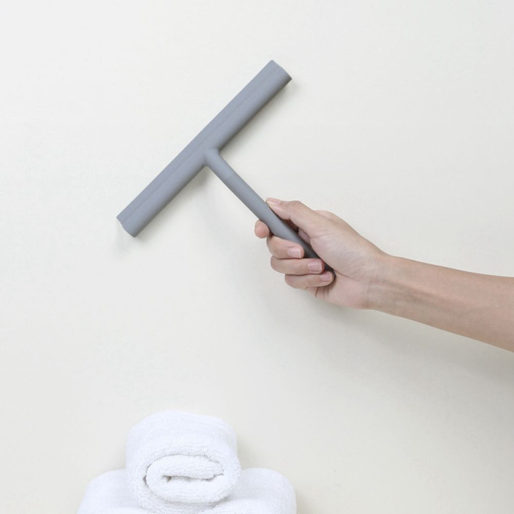 Tool With Holder Car Mirror Silicone Scraper Shower Squeegee Window Brush Glass Wiper Scraper