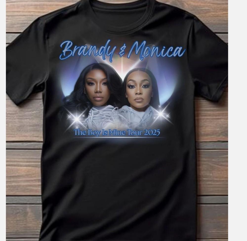 NEW Brandy And Monica The Boy Is Mine Tour 2025 Black Unisex Shirt