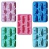 Car Silicone Mold For Baking 3D Auto Soap Candle Mould Ice Cube Tray Kids Birthday Party Cake Decorating Tools Cupcake Topper