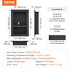 Shower Niche Ready for Tile 40.64 x 60.96 cm, Double Shelf Organizer, Square Corners Wall-inserted Niche Recessed, Sealed Protection Modern Soap