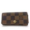 Used Key Holder Multicles4 N62631 Damier Brown Brown 4 Hooks