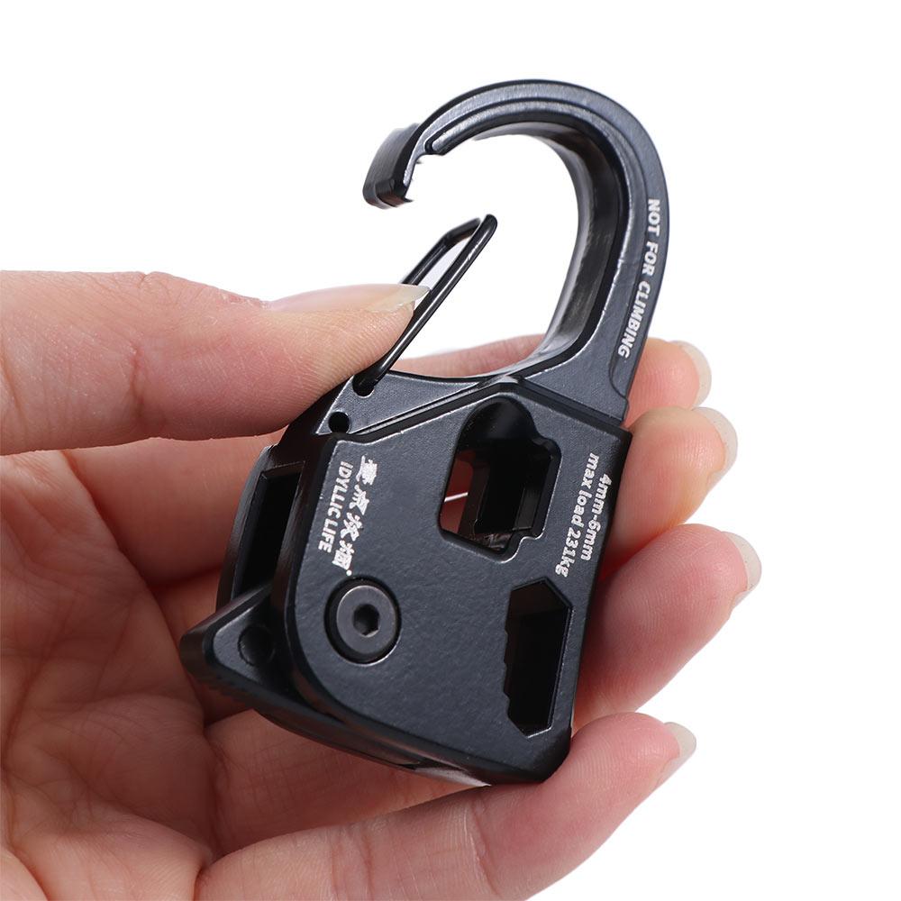 Self-locking Rope Tightener Aluminum Zinc Zinc Alloy Tent Cord Adjuster Tent Rope Tensioner Camping Supplies
