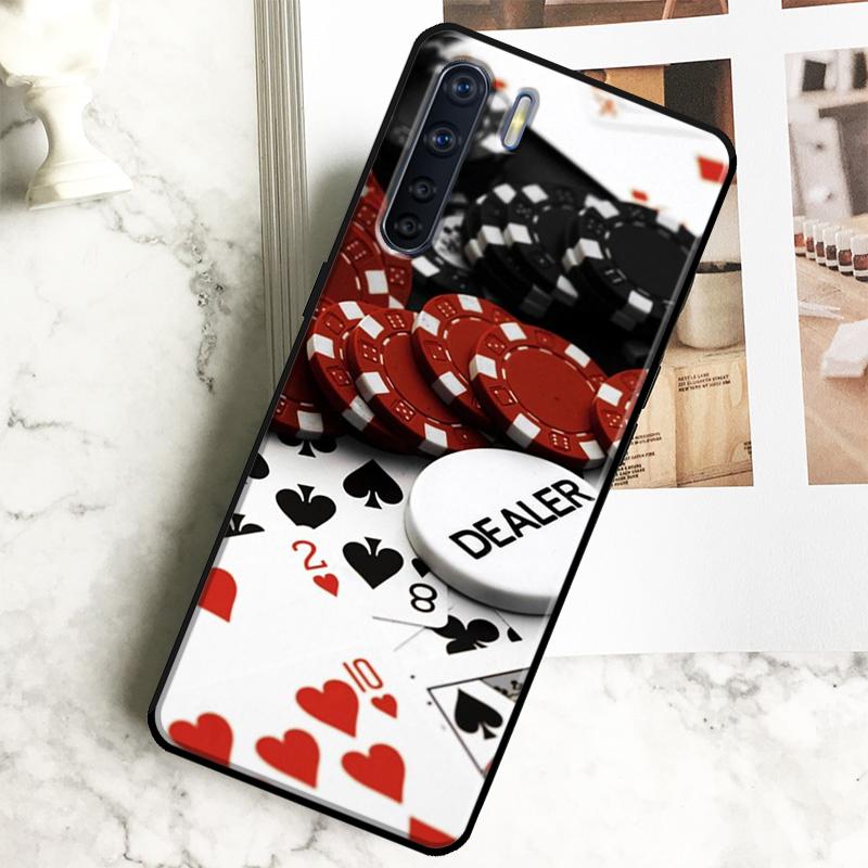 Кости Покер Казино Чехол Для Oppo A98 A78 A18 A38 A58 A40 A60 A80 A16 A76 A96 A17 A77 A74 A94 A54 A57S A15