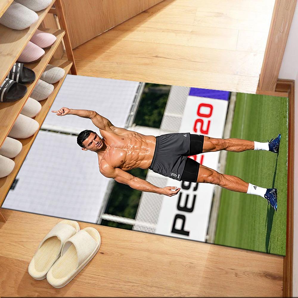 Cristiano Ronaldo Carpet Suitable For Hallway Playrooms Study Room Foyer Antislip Carpet Decorate Offices Gift For Festivals