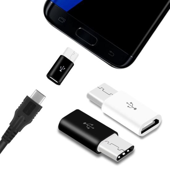 OTG-адаптер Micro USB (гнездо) на Type-C (штекер), конвертер для передачи данных