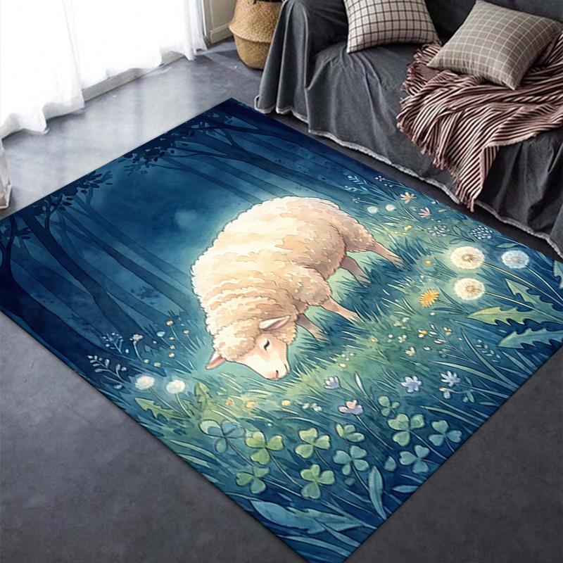 2025 New Healing animals Carpet Rug for Living Room Bedroom Home Sofa Decoration,Kids play Non-slip Floor Mat